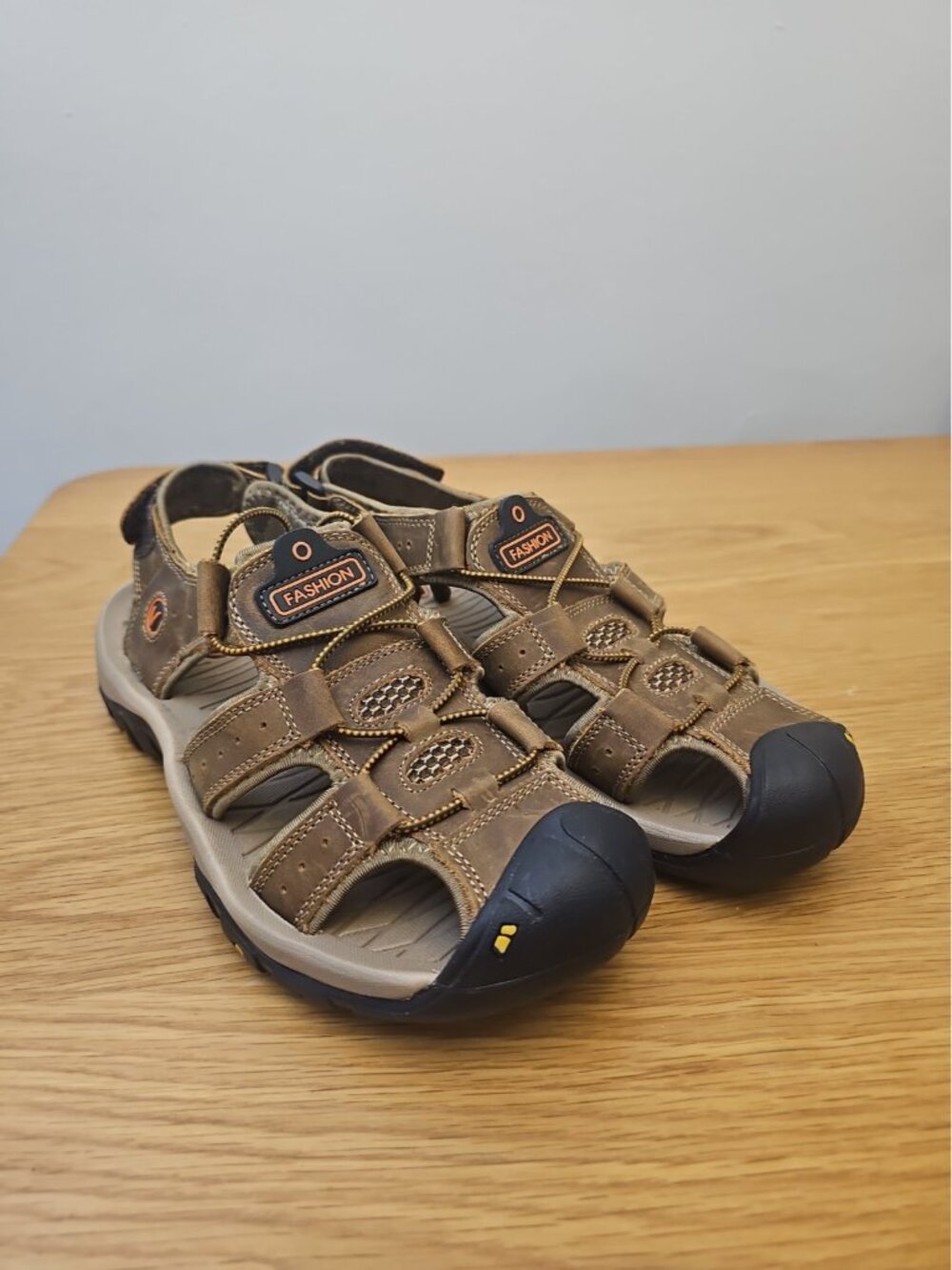 Fashion Men's Sandals Sz 8 Men’s Brown Water Hiking Shoes Camping All Terrain